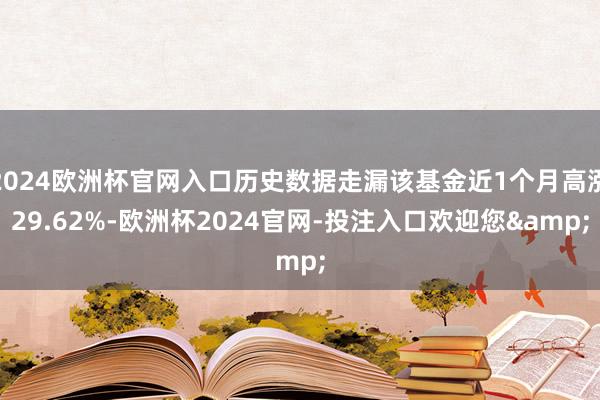 2024欧洲杯官网入口历史数据走漏该基金近1个月高涨29.62%-欧洲杯2024官网-投注入口欢迎您&