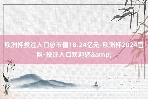 欧洲杯投注入口总市值18.24亿元-欧洲杯2024官网-投注入口欢迎您&