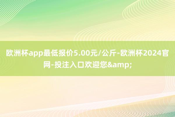 欧洲杯app最低报价5.00元/公斤-欧洲杯2024官网-投注入口欢迎您&