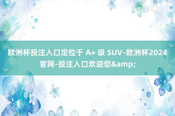 欧洲杯投注入口定位于 A+ 级 SUV-欧洲杯2024官网-投注入口欢迎您&