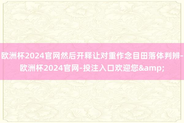 欧洲杯2024官网然后开释让对重作念目田落体判辨-欧洲杯2024官网-投注入口欢迎您&